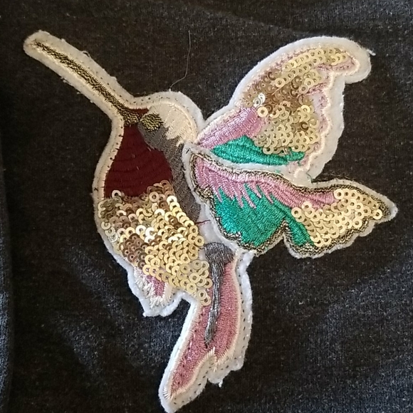 ZARA  // girls sequin hummingbird varsity style - Picture 8 of 11